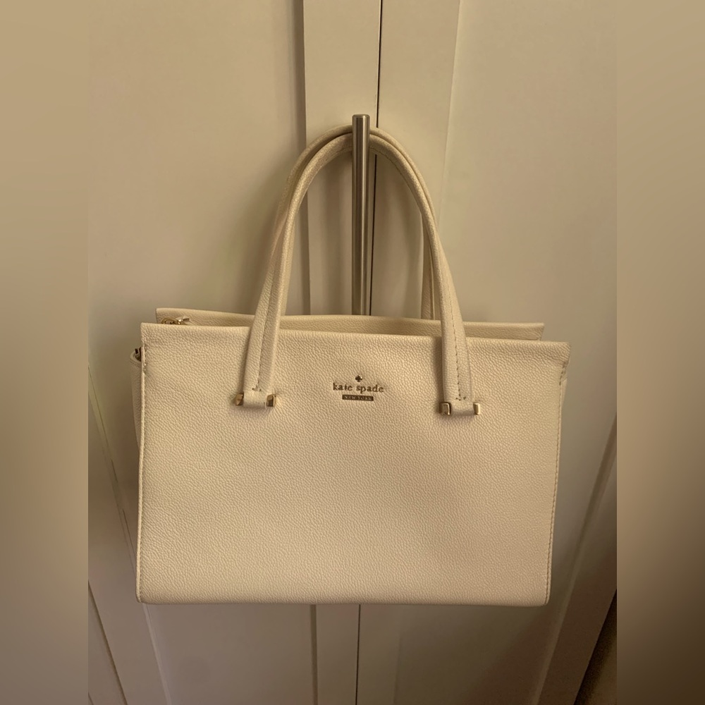 Kate Spade Gail Emerson Lane Tote in Cement (White)